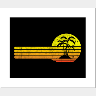 Palm Tree Tropical Beach Posters and Art